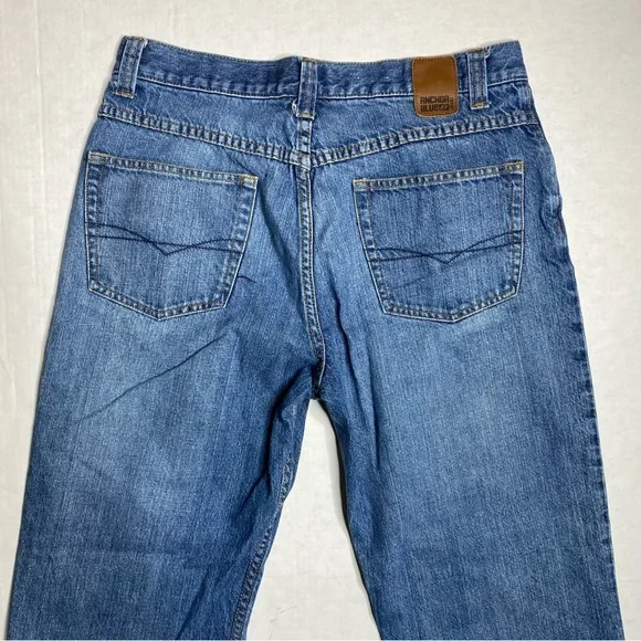 Y2K Anchor Blue Easy Fit Jeans
